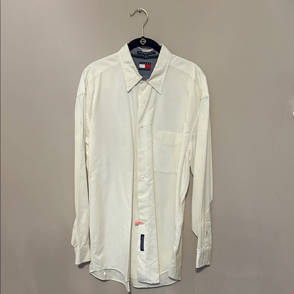 Tommy Hilfiger Men's White Button Down Shirt
